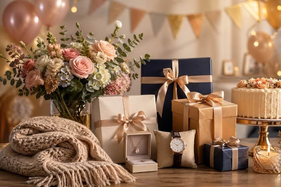 Milestone birthday gift ideas with wool blankets and natural throws for 21st, 30th, 40th, 50th and 60th birthdays